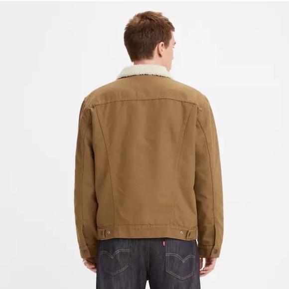 New! Levi’s Canvas Type III Sherpa Trucker Jacket - Picture 2 of 7